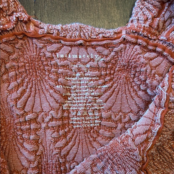 Free People- Love Letter Cami- Tangerine/orange - Picture 6 of 6